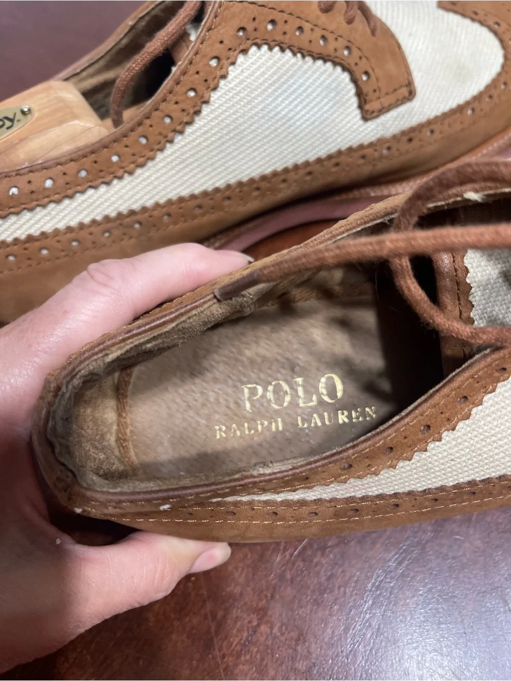 POLO BY RALPH LAUREN TORRINGTON WING TIP OXFORDS